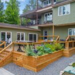 a house with a deck