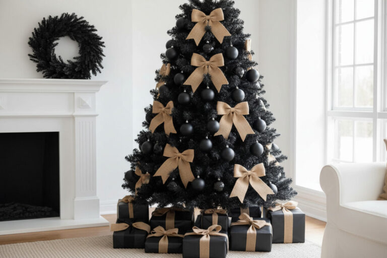 Black Christmas Tree Decorations