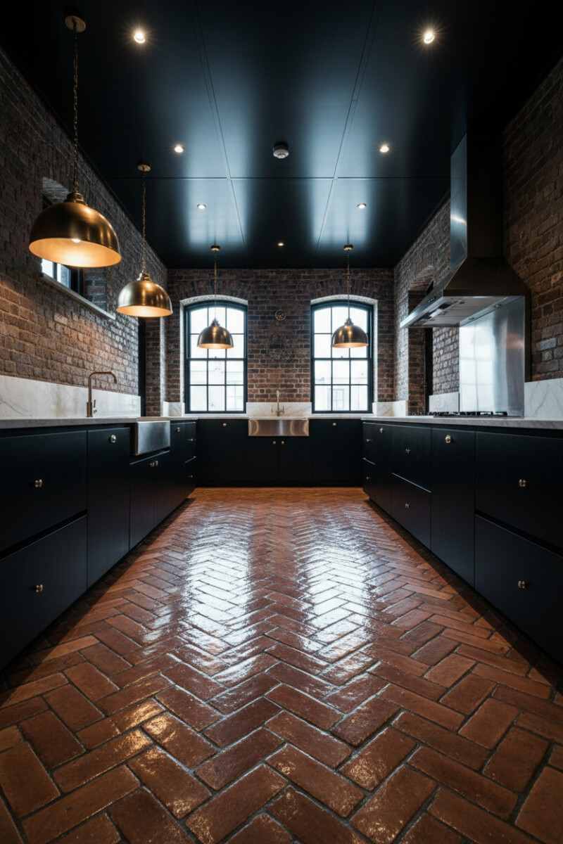 Inspiring Brick Floor Kitchen Ideas for a Timeless Look - Tale of Home