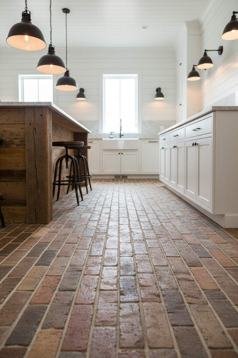Inspiring Brick Floor Kitchen Ideas for a Timeless Look - Tale of Home