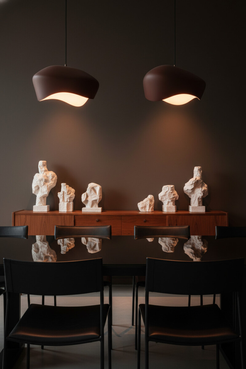 Elegant Moody Dining Room Designs with Dramatic Flair - Tale of Home