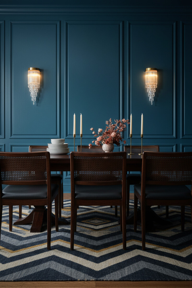 Elegant Moody Dining Room Designs with Dramatic Flair - Tale of Home