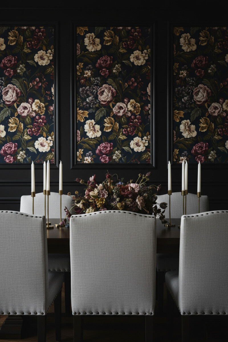 Elegant Moody Dining Room Designs with Dramatic Flair - Tale of Home